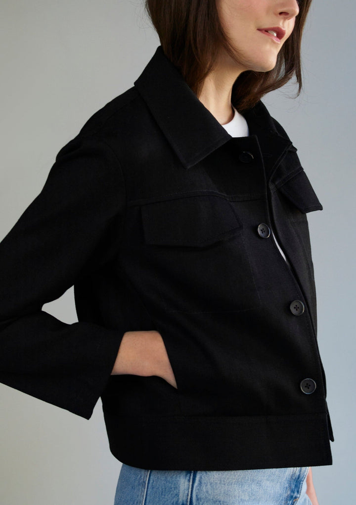 black frnim jacket SERRANO