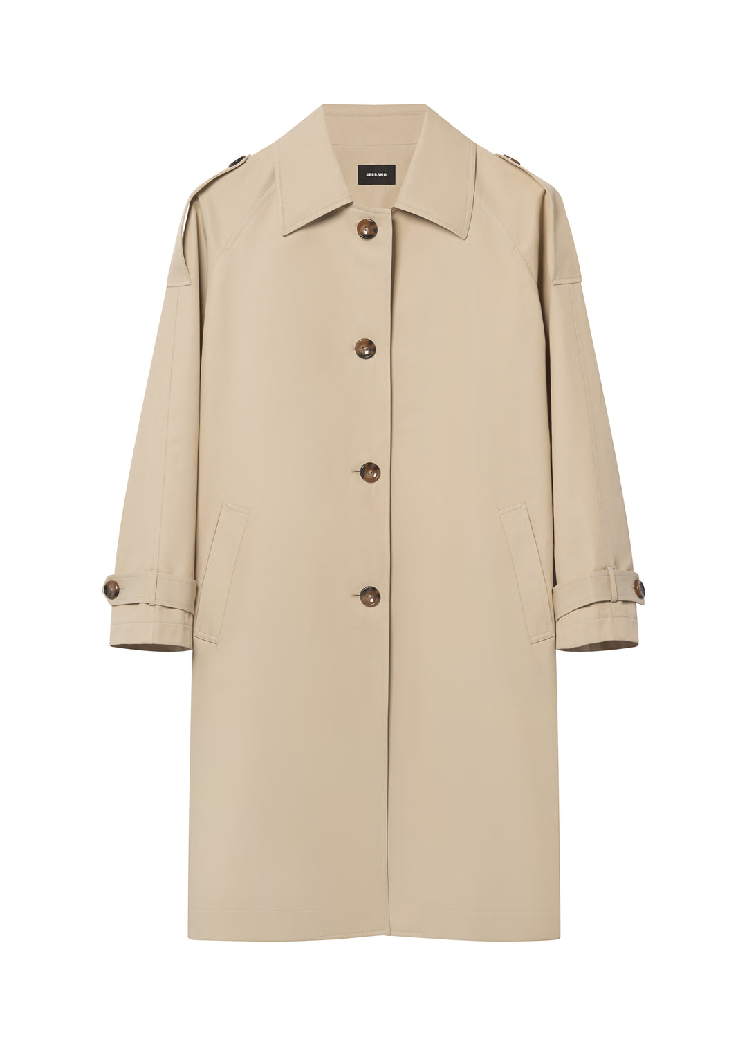 Beige Trench Coat - SERRANO