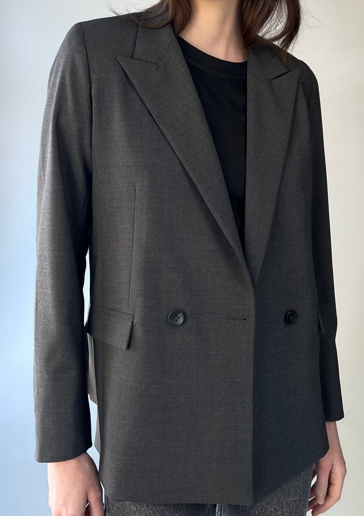 Italian Wool Blazer gray#color_dark-gray