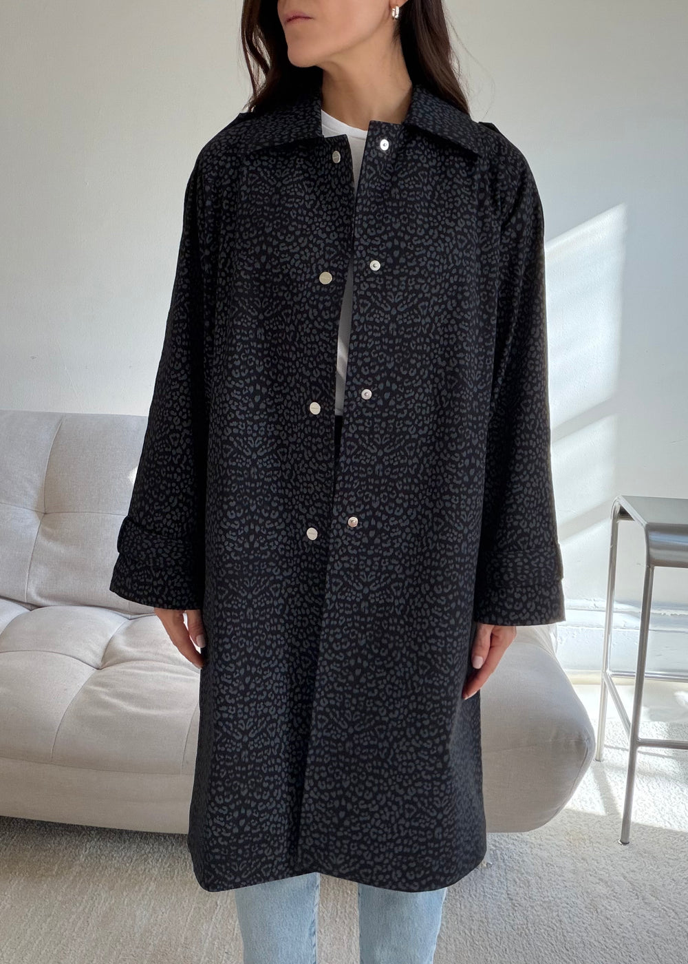 Leopard print trench coat - SERRANO