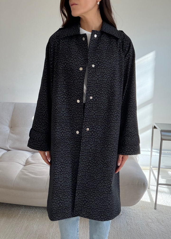 Leopard print trench coat - SERRANO