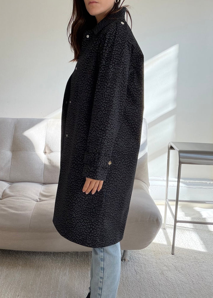 Leopard print trench coat - SERRANO