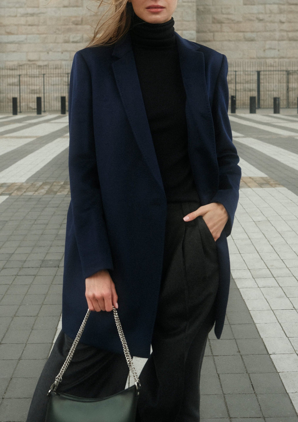 Wool coat navy blue#color_navy-blue